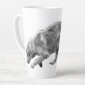 Golden Glide in Soft Winter Tones カフェラテマグ (左アングル)