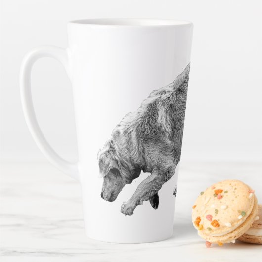 Golden Glide in Soft Winter Tones カフェラテマグ (インサイチュ)