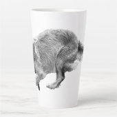 Golden Glide in Soft Winter Tones カフェラテマグ (正面)