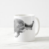 Golden Glide in Soft Winter Tones コーヒーマグカップ (正面右)