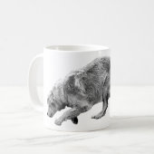 Golden Glide in Soft Winter Tones コーヒーマグカップ (正面左)