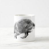 Golden Glide in Soft Winter Tones コーヒーマグカップ (中央)