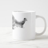 Golden Glide in Soft Winter Tones ジャンボコーヒーマグカップ (右)