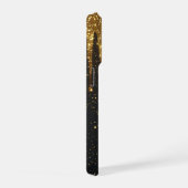 Golden Glitter Drip Elegance ✨ Luxury Sparkling iPhoneケース (右側面)