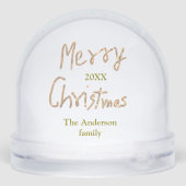 Golden glitter merry christmas add family name yea (裏面)