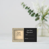 Golden Glittery Foil Glamorous Beauty Salon  予約カード (スタンド正面)