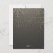 Golden Glow Christmas Holiday Christmas Card  シーズンカード (裏面)