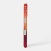 Golden Glow & Heart Romantic Phone Case iPhone 16ケース (右側面)