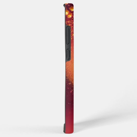 Golden Glow & Heart Romantic Phone Case Samsung Galaxyケース (右側面)