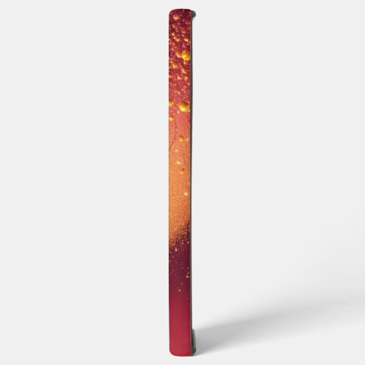 Golden Glow & Heart Romantic Phone Case Samsung Galaxyケース (左側面)