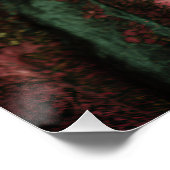 Golden Glow Melanin Regal Headscarf Portrait ポスター (コーナー)