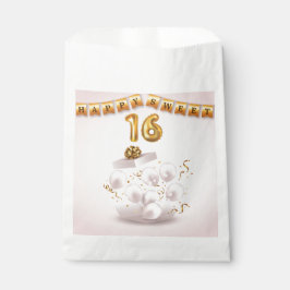 Golden Glow  Sweet 16 Balloons  フェイバーバッグ