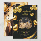 Golden Graduation Celebration 2026 招待状 (正面/裏面)