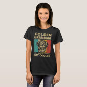 Golden Grandma Definition  Retro Golden Retriever Tシャツ (正面フル)