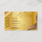 Golden Graphic Designer Business Card | Minimalist 名刺 (裏面)