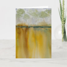 Golden Greeting Card Blank Inside 