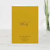 Golden Greeting Card Blank Inside  カード (裏面)