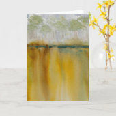 Golden Greeting Card Blank Inside  カード (黄色い花)