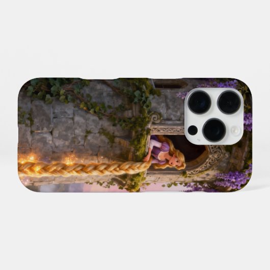 Golden Hair Princess iPhone 16 Case – Fairy Tale G iPhoneケース (裏面横)