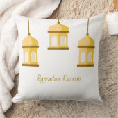 Golden Hanging Lanterns Pillow クッション (ブランケット)