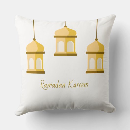 Golden Hanging Lanterns Pillow クッション (裏面)