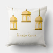 Golden Hanging Lanterns Pillow クッション (正面)