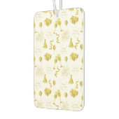 Golden Happy New Year Pattern カーエアーフレッシュナー (左)