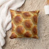 Golden Harmony – Soft & Warm Bread Texture Art クッション (ブランケット)