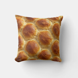 Golden Harmony – Soft & Warm Bread Texture Art クッション