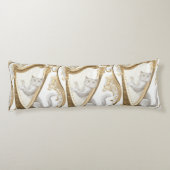 Golden Harp Cat Body Pillow – Elegant Fantasy ボディピロー (裏面)