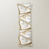 Golden Harp Cat Body Pillow – Elegant Fantasy ボディピロー (裏面 (縦))