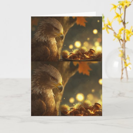 Golden Harvest Greetings カード (黄色い花)