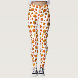 Golden Harvest Harmony — Seamless Thanksgiving  レギンス