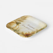 Golden Harvest Thanksgiving Paper Plates ペーパープレート (傾斜あり)