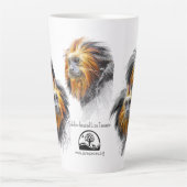Golden-headed Lion Tamarin Mug by RSCF カフェラテマグ (正面)