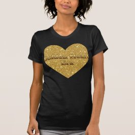Golden Heart Era – Glitter Heart Affirmation Tシャツ