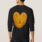 Golden Heart-Shaped Puff Pastry Bread スウェットシャツ (裏面)