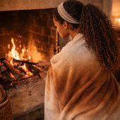 Golden Hearth Fade Fleece Blanket フリースブランケット