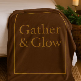 Golden Hearth Gather Fleece Blanket フリースブランケット