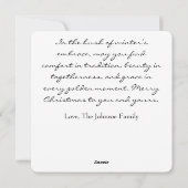 Golden Hearth & Holiday Grace シーズンカード (裏面)