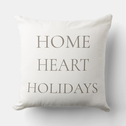 Golden Hearth Holiday Throw Pillow クッション (正面)