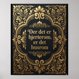  Golden Heartroom - Luxury Scandinavian Heritage  ポスター