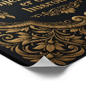  Golden Heartroom - Luxury Scandinavian Heritage  ポスター (角)