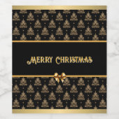 Golden Holiday Cheer Wine Label ワインラベル (シングルラベル)