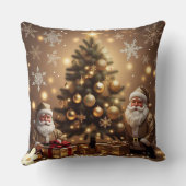 "Golden Holiday Wishes" クッション (裏面)