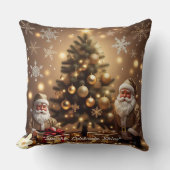 "Golden Holiday Wishes" クッション (正面)