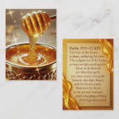 Golden Honey | 詩篇 19:9–11 KJV カードボックス 名刺 (正面/裏面)