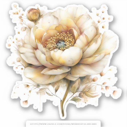 Golden Honey Fairy World – 04 Carrying Flowers Sti シール (正面)