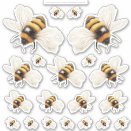 Golden Honey Fairy World – 2a - 20 bees sheet シール