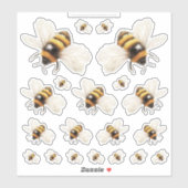 Golden Honey Fairy World – 2a - 20 bees sheet シール (シート)